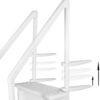 Aqua Select Above Ground Anti-Slip Pool Steps to Deck | Safety Swimming Pool Ladder | Designed for Above Ground Swimming Pools | Holds Up to 400 Pounds | White