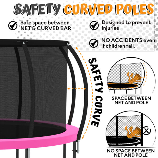 Jumpzylla 16FT Trampoline with Enclosure & Double Color Pad Cover