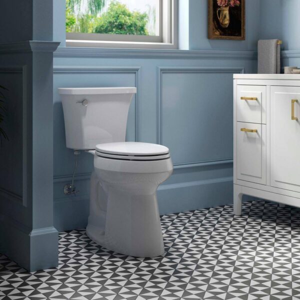 KOHLER Highline Arc Extra Tall Elongated Toilet 1.28 GPF White with Seat