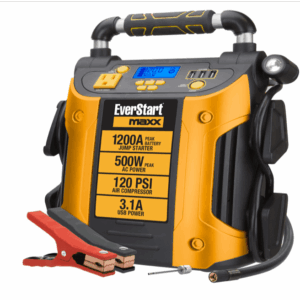 EverStart Maxx Jump Starter & Power Station – 1200A, 500W Inverter, 120 PSI Compressor, LED Light, ETL Certified