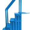 Select Anti-Slip in-Pool Steps | Gray | for Above Ground Swimming Pools | Can Mount to Decks 48" to 54" H | Safety Stairs Capacity Up to 300 lbs