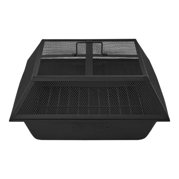 Hampton Bay 24′′ Steel Fire Pit Insert Set with Mesh Cover, 3-Piece Replacement Kit