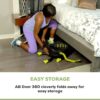 AB Doer 360 Fitness System with 6 Pack Back Roller Provides an Abdominal and Total Body Workout with Aerobics to Burn Calories and Work Muscles Simultaneously.