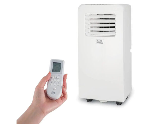 BLACK+DECKER 10,000 BTU Portable Air Conditioner with Remote Control, White