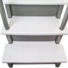 Select Anti-Slip in-Pool Steps | Gray | for Above Ground Swimming Pools | Can Mount to Decks 48" to 54" H | Safety Stairs Capacity Up to 300 lbs