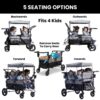Jeep Wrangler Deluxe 4 Seater Stroller Wagon by Delta Children