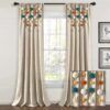 Lush Decor Boho Pom Pom Tassel Linen Window Curtain Panel (Single)