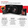 MTX TNP212D2 12′′ 1200W Dual Car Subwoofer Package with Amplifier & Installation Kit