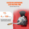 VEVOR 16 Gallon Portable Fuel Caddy with 6-Inch Wheels & Metal Hose for Gasoline/Diesel