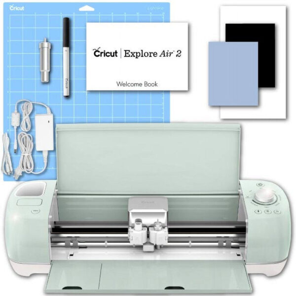 Cricut Explore Air 2 Machine Bundle with Bluetooth, Vinyl Starter Kit & Design Space Access