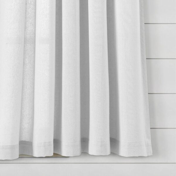 Lush Decor Boho Pom Pom Tassel Linen Window Curtain Panel (Single)
