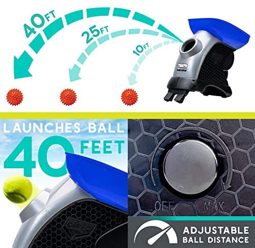 Franklin Pet Automatic Tennis Ball Launcher Dog Toy with Adjustable Distance & Angles, Includes Power Adapter & Tennis Balls