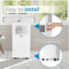 BLACK+DECKER 10,000 BTU Portable Air Conditioner with Remote Control, White