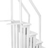 Select Anti-Slip in-Pool Steps | Gray | for Above Ground Swimming Pools | Can Mount to Decks 48" to 54" H | Safety Stairs Capacity Up to 300 lbs
