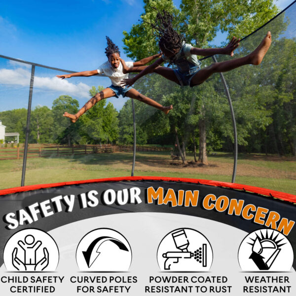 Jumpzylla 16FT Trampoline with Enclosure & Double Color Pad Cover