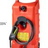 Scepter Duramax 14-Gallon Portable Fuel Tank with Pump & 10ft Hose – Red