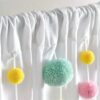 Lush Decor Boho Pom Pom Tassel Linen Window Curtain Panel (Single)