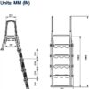 Select Anti-Slip in-Pool Steps | Gray | for Above Ground Swimming Pools | Can Mount to Decks 48" to 54" H | Safety Stairs Capacity Up to 300 lbs