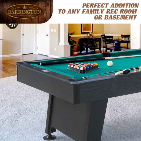Barrington Billiard 84" Arcade Pool Table with Bonus Dartboard Set, Green