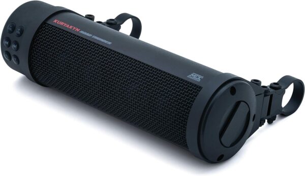 Kuryakyn Road Thunder 300W Waterproof Bluetooth Motorcycle Sound Bar, Handlebar Mount, Satin Black