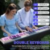 AODSK S-200 88-Key Weighted Digital Piano, Hammer Action, Black, with Sustain Pedal & Stereo Speakers, USB Connectivity, Portable for All Skill Levels