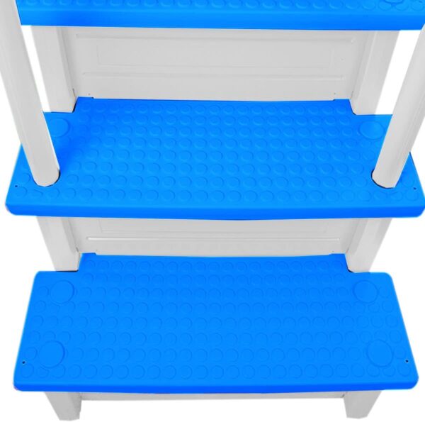 Select Anti-Slip in-Pool Steps | Gray | for Above Ground Swimming Pools | Can Mount to Decks 48" to 54" H | Safety Stairs Capacity Up to 300 lbs