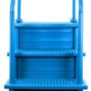 Select Anti-Slip in-Pool Steps | Gray | for Above Ground Swimming Pools | Can Mount to Decks 48" to 54" H | Safety Stairs Capacity Up to 300 lbs