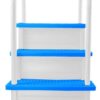 Select Anti-Slip in-Pool Steps | Gray | for Above Ground Swimming Pools | Can Mount to Decks 48" to 54" H | Safety Stairs Capacity Up to 300 lbs