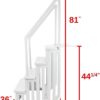 Select Anti-Slip in-Pool Steps | Gray | for Above Ground Swimming Pools | Can Mount to Decks 48" to 54" H | Safety Stairs Capacity Up to 300 lbs