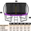 Jumpzylla 16FT Trampoline with Enclosure & Double Color Pad Cover