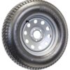 Trailer Tire On Rim ST205/75D15 F78-15 205/75-15 LRC 5 Lug Wheel Silver Mod