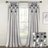 Lush Decor Boho Pom Pom Tassel Linen Window Curtain Panel (Single)
