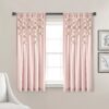 Lush Decor Boho Pom Pom Tassel Linen Window Curtain Panel (Single)
