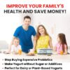 Ultimate Probiotic Yogurt Maker with Two 1-Quart Containers for Larger Batches   Make Trillions of Live Probiotics with Adjustable Temp   Time Control   Best Greek Yogurt Maker   LIFETIME WARRANTY