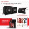MTX TNP212D2 12′′ 1200W Dual Car Subwoofer Package with Amplifier & Installation Kit