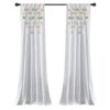 Lush Decor Boho Pom Pom Tassel Linen Window Curtain Panel (Single)