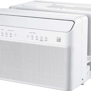 Midea U-Shaped Inverter Window Air Conditioner 12,000BTU with Open Window Flexibility, Robust Installation,Extreme Quiet, 35% Energy Saving, Smart Control, Alexa, Remote, Bracket Included (Renewed)