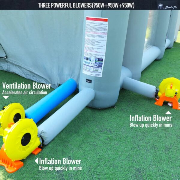 Sewinfla 30x20x13Ft Inflatable Paint Booth with Blowers & Air Filter System – Professional Spray Tent