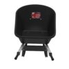 Husky 6 Cu. Ft. Poly Dual Wheel Wheelbarrow with Flat-Free Tires