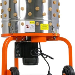 SuperHandy Electric Chicken Plucker, 1HP 280RPM, Stainless Steel, 92 Fingers, 20′′ Drum, Heavy Duty Poultry De-Feathering Machine