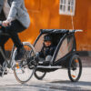Thule – Coaster XT 2-Seat Bicycle Trailer and Stroller – Black