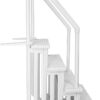 Select Anti-Slip in-Pool Steps | Gray | for Above Ground Swimming Pools | Can Mount to Decks 48" to 54" H | Safety Stairs Capacity Up to 300 lbs
