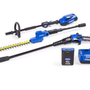 Kobalt 40V Cordless Pole Hedge Trimmer & Saw Combo Kit with Battery & Charger – 20′′ Blade, 8′′ Bar
