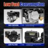 7.5HP 212CC 4-Stroke OHV Gasoline Engine with Electric Start for Go-Karts, Compressors, Generators, and More – Durable & Fuel Efficient
