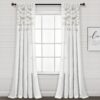 Lush Decor Boho Pom Pom Tassel Linen Window Curtain Panel (Single)
