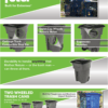 Toter 96 Gallon Trash Can with Smooth Wheels and Lid ;