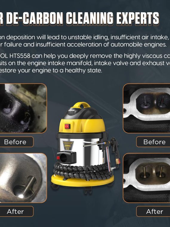 Walnut Blaster Engine Intake Valve Cleaner – Automotive Carbon Remover with Screen Separator