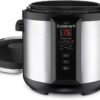Cuisinart 6-Quart Electric Pressure Cooker, Stainless Steel, Digital Controls, Multi-Function, Model CPC-600N1