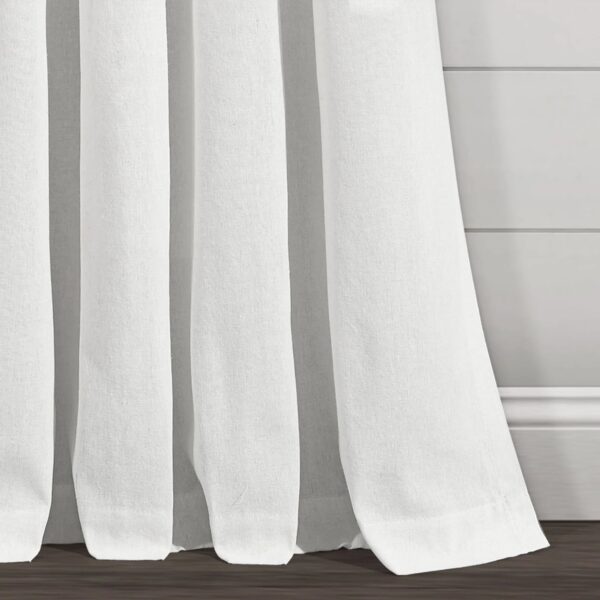 Lush Decor Boho Pom Pom Tassel Linen Window Curtain Panel (Single)