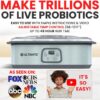 Ultimate Probiotic Yogurt Maker with Two 1-Quart Containers for Larger Batches   Make Trillions of Live Probiotics with Adjustable Temp   Time Control   Best Greek Yogurt Maker   LIFETIME WARRANTY